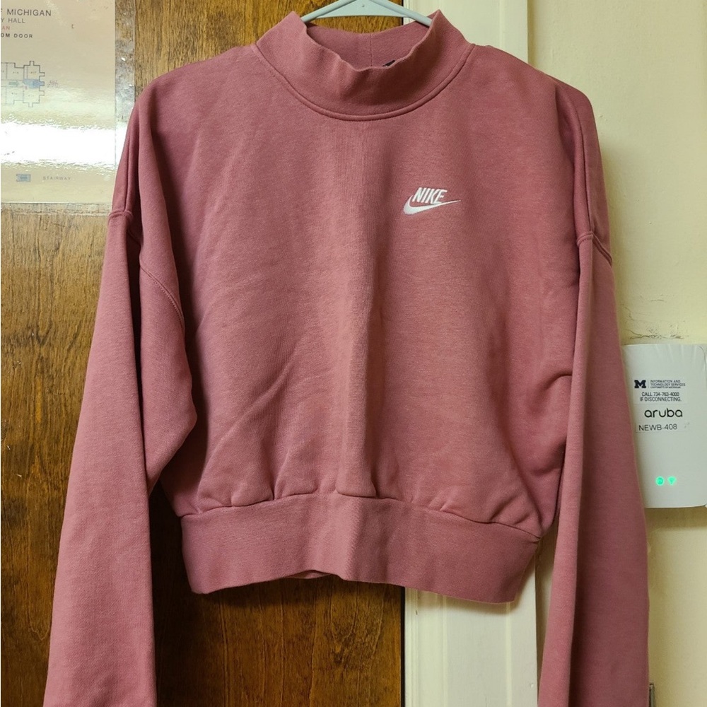 Nike cropped crewneck sweater